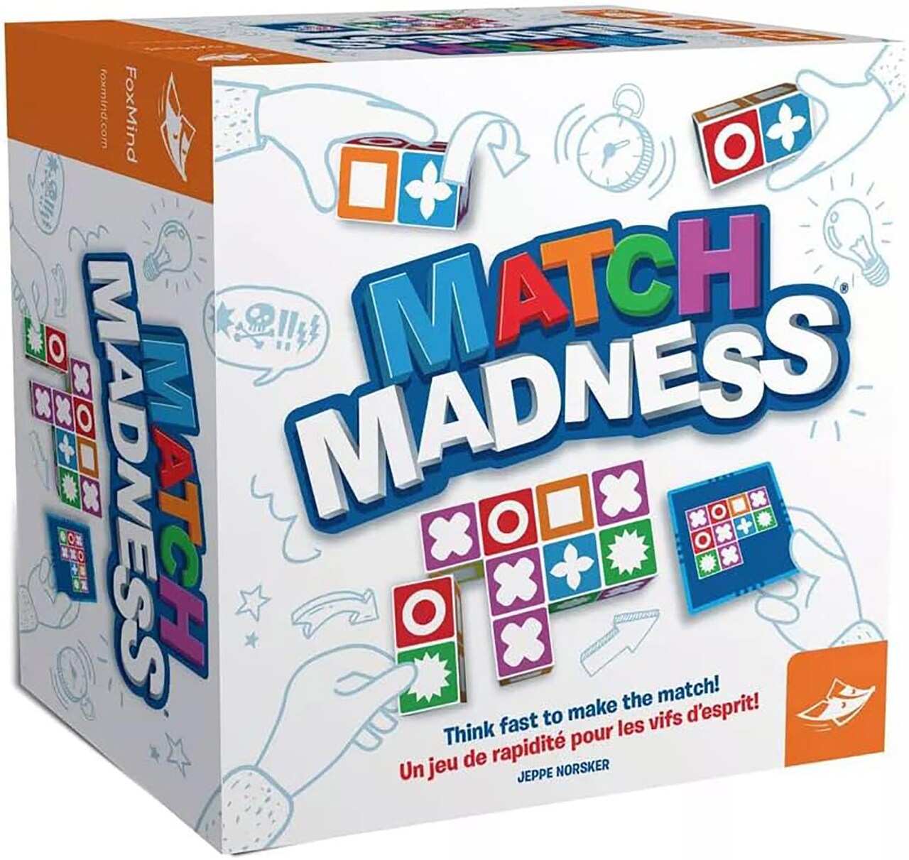 FoxMind Games: Match Madness, A Pattern Matching Puzzle Game, Think Fast to Make the Match, Develop Rapid Problem-Solving Abilities, Fine Motor Skills, Play with up to 4 Players, For Ages 7 and up